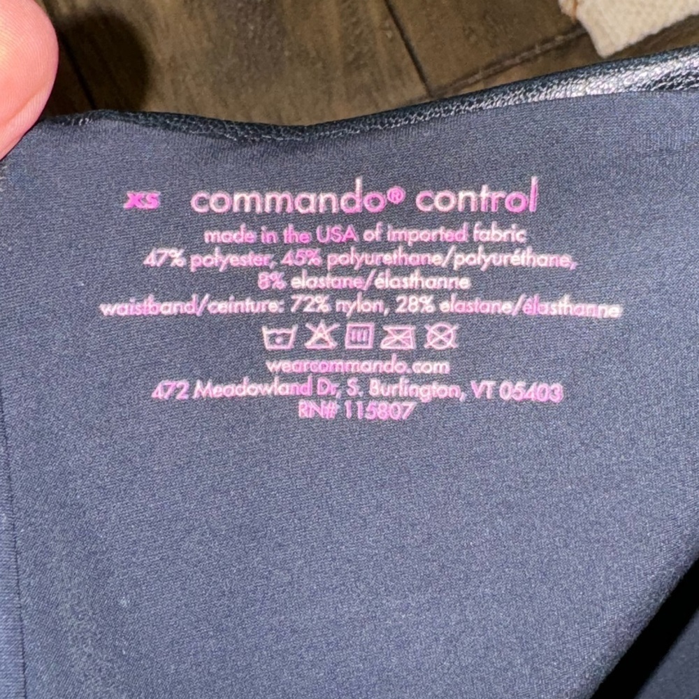 Commando Control Compression Faux Black Leather H… - image 6